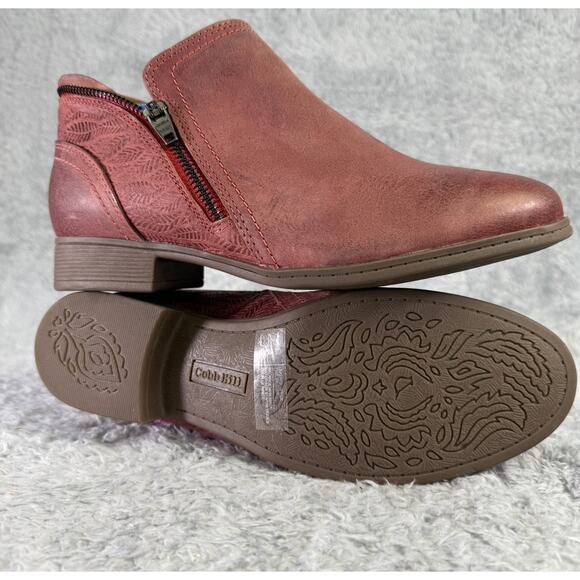 Cobb Hill Shoes - Cobb Hill by Rockport Crosbie Bootie Women's Red Leather Ankle Boot Size 7